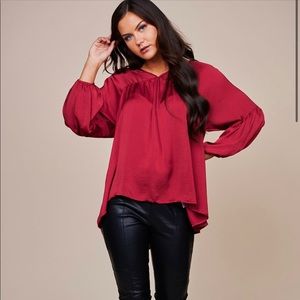 Nanamacs Burgundy Blouse